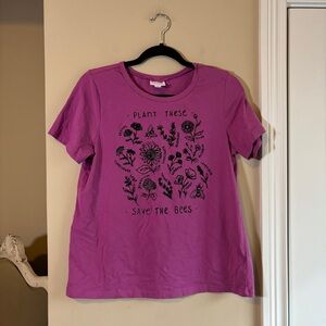 Floral graphic tee